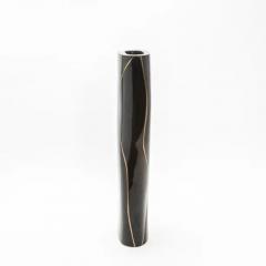  Kifu Paris Kifu Augousti Modern Vase in Black Shell with Brass Details by KIFU Paris - 3869619