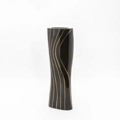  Kifu Paris Kifu Augousti Modern Vase in Black Shell with Brass Details by KIFU Paris - 3869630