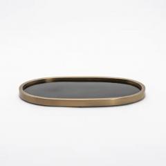  Kifu Paris Kifu Augousti Oval Tray in Pen Shell with Bronze Patina Brass by Kifu Paris - 3845353