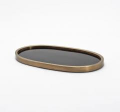  Kifu Paris Kifu Augousti Oval Tray in Pen Shell with Bronze Patina Brass by Kifu Paris - 3845356