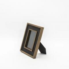  Kifu Paris Kifu Augousti Picture Frame 5x7 in Black Shagreen with Brass Details by KIFU Paris - 3881927