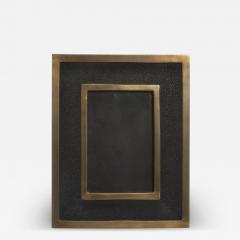  Kifu Paris Kifu Augousti Picture Frame 5x7 in Black Shagreen with Brass Details by KIFU Paris - 3884722