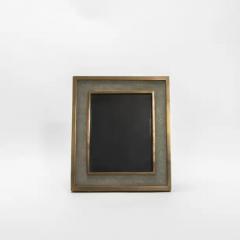  Kifu Paris Kifu Augousti Picture Frame 8x10 in Grey Shagreen with Brass Details by KIFU Paris - 3881931