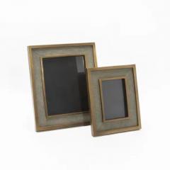  Kifu Paris Kifu Augousti Picture Frame 8x10 in Grey Shagreen with Brass Details by KIFU Paris - 3881975