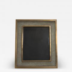  Kifu Paris Kifu Augousti Picture Frame 8x10 in Grey Shagreen with Brass Details by KIFU Paris - 3884723