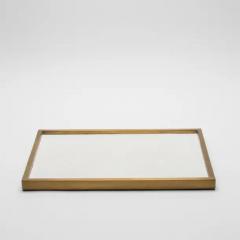  Kifu Paris Kifu Augousti Rectangular Tray in Shagreen with Bronze Patina Brass by Kifu Paris - 3844931