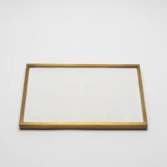  Kifu Paris Kifu Augousti Rectangular Tray in Shagreen with Bronze Patina Brass by Kifu Paris - 3844934