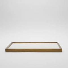  Kifu Paris Kifu Augousti Rectangular Tray in Shagreen with Bronze Patina Brass by Kifu Paris - 3844956
