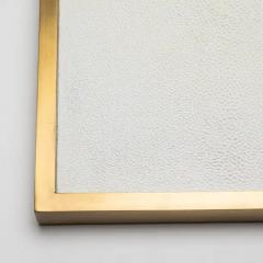  Kifu Paris Kifu Augousti Rectangular Tray in Shagreen with Bronze Patina Brass by Kifu Paris - 3844962