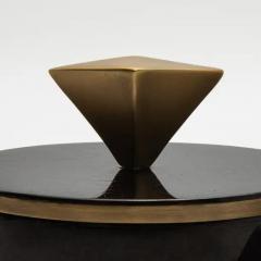  Kifu Paris Kifu Augousti Set of 2 Boxes in Black Shell with Bronze Patina Brass Details by Kifu Paris - 3869900