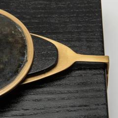  Kifu Paris Kifu Augousti Set of 2 Boxes in Oak with Semi Precious Stone and Brass by Kifu Paris - 3844520