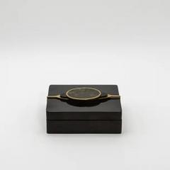  Kifu Paris Kifu Augousti Set of 2 Boxes in Shell with Semi Precious Stone and Brass by Kifu Paris - 3844511