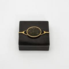  Kifu Paris Kifu Augousti Set of 2 Boxes in Shell with Semi Precious Stone and Brass by Kifu Paris - 3844535