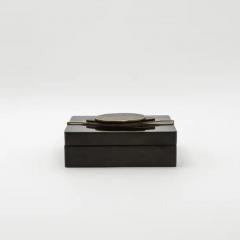  Kifu Paris Kifu Augousti Set of 2 Boxes in Shell with Semi Precious Stone and Brass by Kifu Paris - 3844536