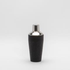  Kifu Paris Kifu Augousti Shaker in Black Shagreen with Stainless Steel Detail by KIFU Paris - 4208408
