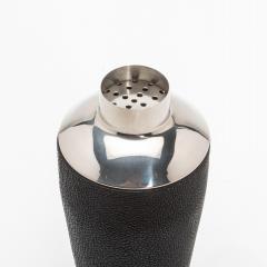 Kifu Paris Kifu Augousti Shaker in Black Shagreen with Stainless Steel Detail by KIFU Paris - 4208413