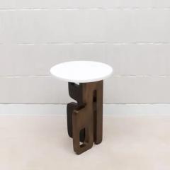  Kifu Paris Kifu Augousti Side Table in Black Shagreen with Bronze Patina and Black Brass by Kifu Paris - 3847888