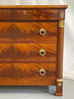  Kindel Furniture Kindel Neoclassical Collection Gilt Brass Mounted Flame Mahogany Double Dresser - 2656422