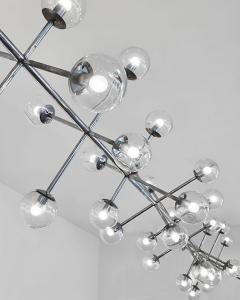  Kinkeldey Five Stackable Nickeled Chandelier by Kinkeldey - 4719167