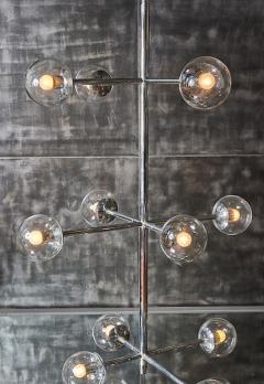  Kinkeldey Five Stackable Nickeled Chandelier by Kinkeldey - 4719171