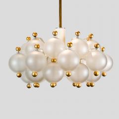  Kinkeldey Frosted glass ball shades ceiling light by Kinkeldey Germany - 3856448