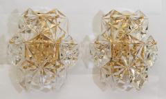  Kinkeldey Leuchten Kinkeldey Crystal Sconces with Gold Plate Fixture Multiple Available  - 137047