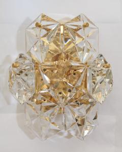  Kinkeldey Leuchten Kinkeldey Crystal Sconces with Gold Plate Fixture Multiple Available  - 137049