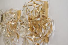  Kinkeldey Leuchten Kinkeldey Crystal Sconces with Gold Plate Fixture Multiple Available  - 137050