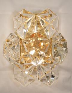  Kinkeldey Leuchten Kinkeldey Crystal Sconces with Gold Plate Fixture Multiple Available  - 137051