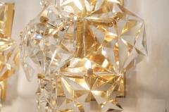  Kinkeldey Leuchten Kinkeldey Crystal Sconces with Gold Plate Fixture Multiple Available  - 137052