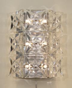  Kinkeldey Leuchten Pair of Massive Kinkeldey Square Crystal Sconces - 150951