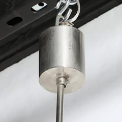  Kinkeldey Mid Century Glass Chrome Fitted Rectangular Pendant Chandelier by Kinkeldey - 4490062