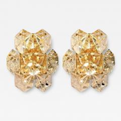  Kinkeldey Pair of Faceted Crystal Sconces by Kinkeldey - 3745180