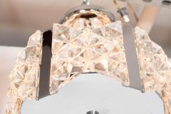  Kinkeldey Stunning Mid Century Deep Faceted Crystal Prism Chandelier by Kinkeldey - 1461286