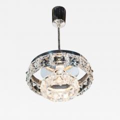  Kinkeldey Two Tiered Crystal Segmented Chandelier with Chrome Fittings by Kinkeldey - 1462933