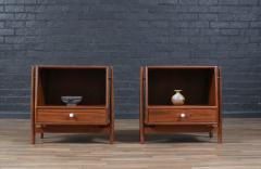  Kipp Stewart Stewart McDougall Kipp Stewart Declaration Floating Walnut Night Stands for Drexel - 4249687