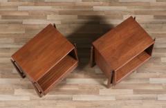  Kipp Stewart Stewart McDougall Kipp Stewart Declaration Walnut Floating Nightstands by Drexel - 4347960