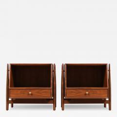  Kipp Stewart Stewart McDougall Kipp Stewart Declaration Walnut Floating Nightstands by Drexel - 4351107