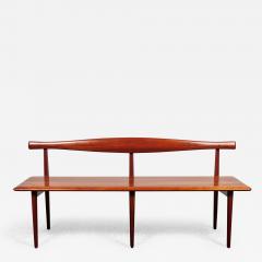  Kipp Stewart Stewart McDougall Vintage Cherrywood Cow Horn Bench by Kipp Stewart and Stewart MacDougall - 3490361