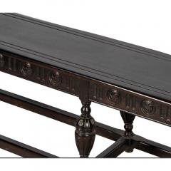  Kittinger Furniture Co Antique Kittinger William and Mary Style Walnut Bench or Low Sofa Table - 4795119