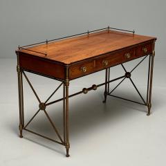  Kittinger Furniture Co Kittinger English Regency Campaign Desk Rosewood Satinwood Brass USA 1950s - 3520340