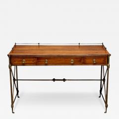  Kittinger Furniture Co Kittinger English Regency Campaign Desk Rosewood Satinwood Brass USA 1950s - 3521243