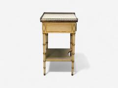  Kittinger Furniture Co Kittinger Hollywood Regency Style Nightstands Faux Bamboo Painted Wood Brass - 3977898