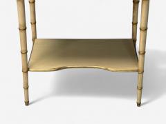  Kittinger Furniture Co Kittinger Hollywood Regency Style Nightstands Faux Bamboo Painted Wood Brass - 3977900