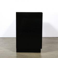  Kittinger Furniture Co Pair of Mid Century Modernist Mandarin Black Lacquer Low Chests by Kittinger - 3600004