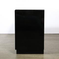  Kittinger Furniture Co Pair of Mid Century Modernist Mandarin Black Lacquer Low Chests by Kittinger - 3600006