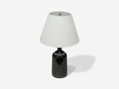  Klase H gan s Yngve Blixt Swedish Modern Green Stoneware Table Lamp Sweden 1960s - 4256893