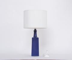  Knabstrup Blue Danish Midcentury Modern Ceramic Table lamp by Atelier Knabstrup - 3076927