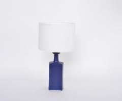  Knabstrup Blue Danish Midcentury Modern Ceramic Table lamp by Atelier Knabstrup - 3076928