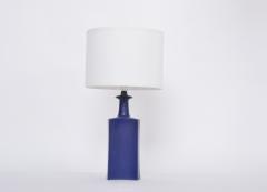  Knabstrup Blue Danish Midcentury Modern Ceramic Table lamp by Atelier Knabstrup - 3076929